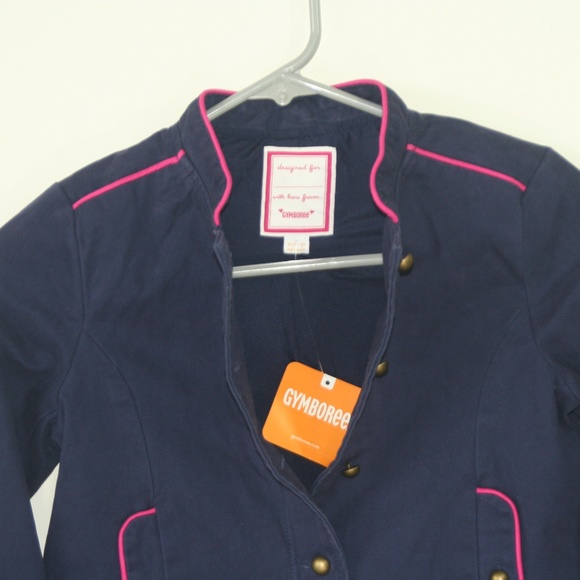 Gymboree Cotton Jacket with Pink Piping - Picture 4 of 7
